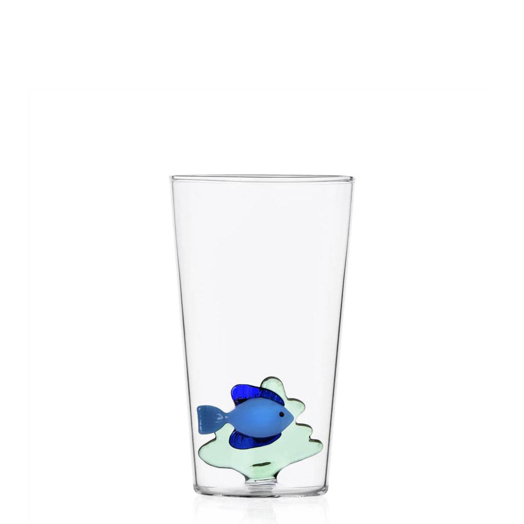 Longdrink blue fish green seaweed