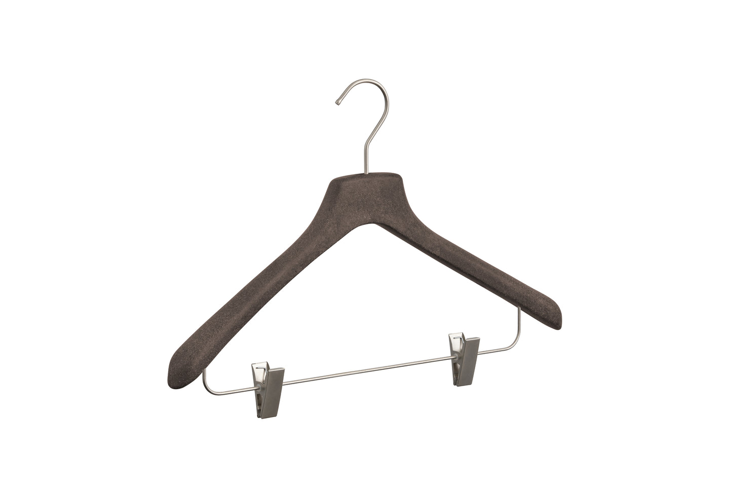 Hanger for shirts, blouses with silicone clips for the skirt
