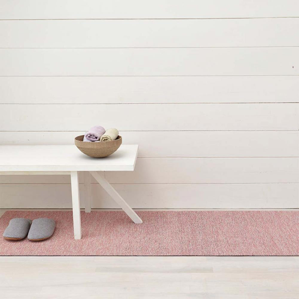 Heathered Shag Runner Rug, Blush