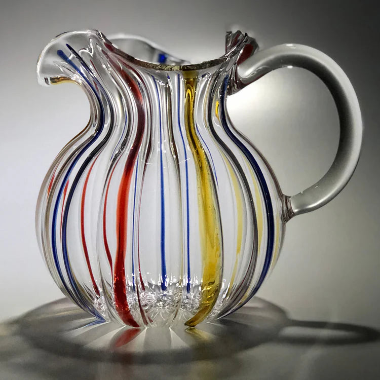 Torcello De Medici Multicolor Striped Pitcher