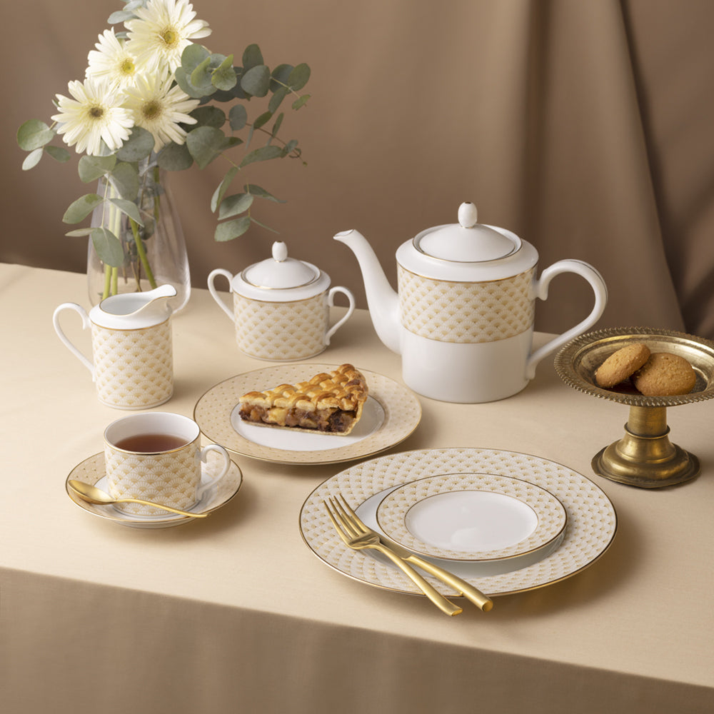 Noritake Trocadero Gold Dinnerware, Set of 67