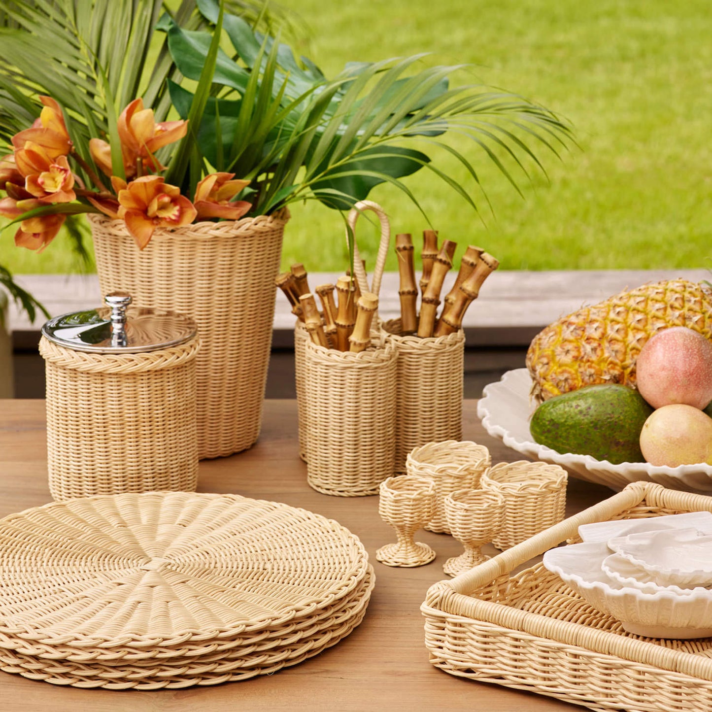 Freya Rattan Egg Cup - Set Of 2