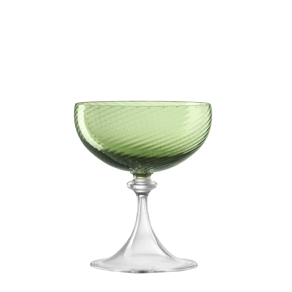 Green Champagne Coupe