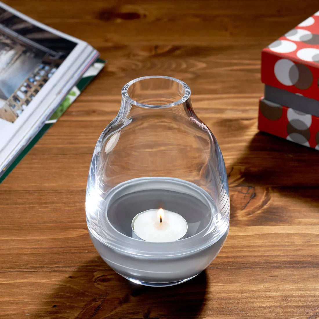 Eden Candle Holder Grey Base