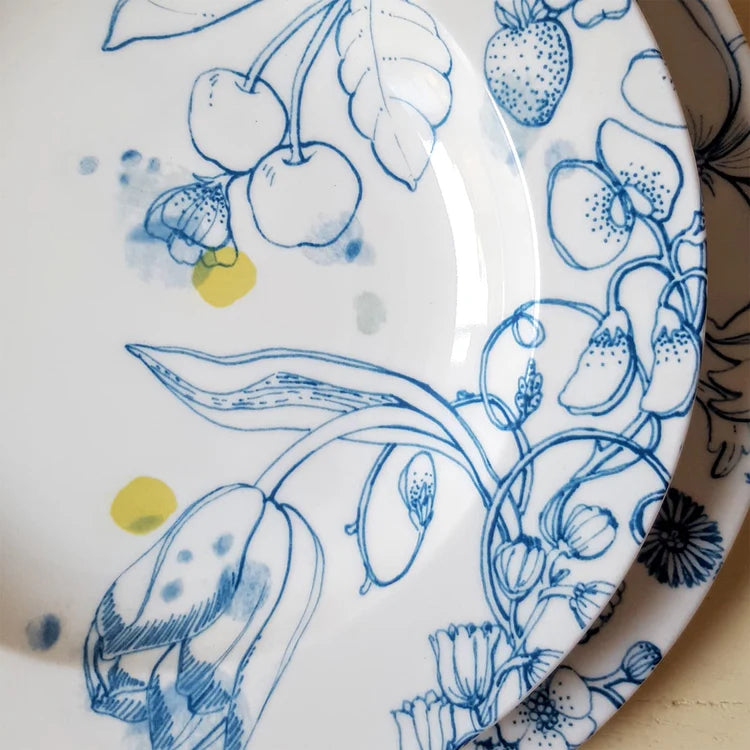 Blue Summer soup plate #1