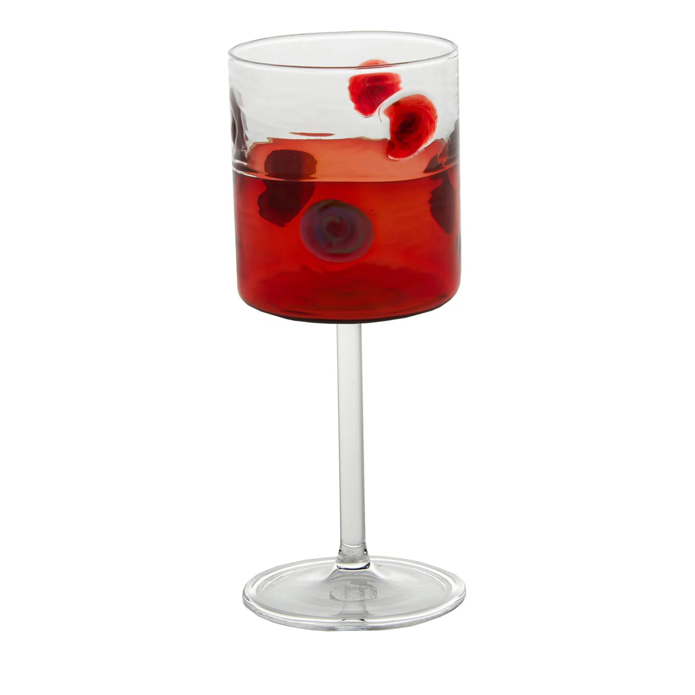 Mezzo & Mezzo Bolle Red Goblet