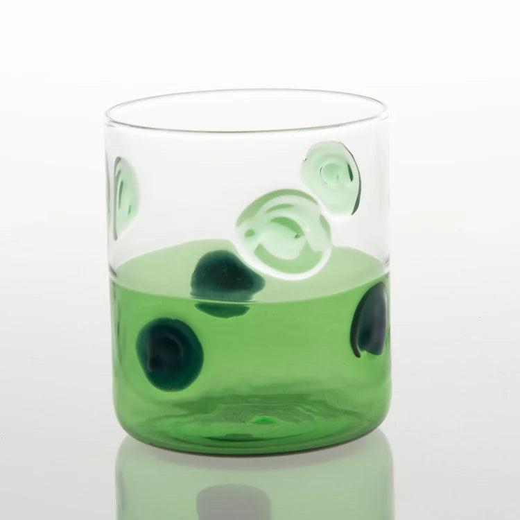 Mezzo & Mezzo Bolle Green Glass