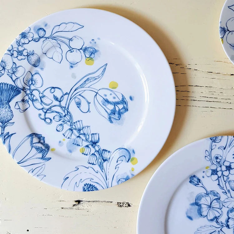Blue Summer dinner plate #1