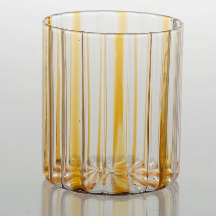 Amber Stripes Glass