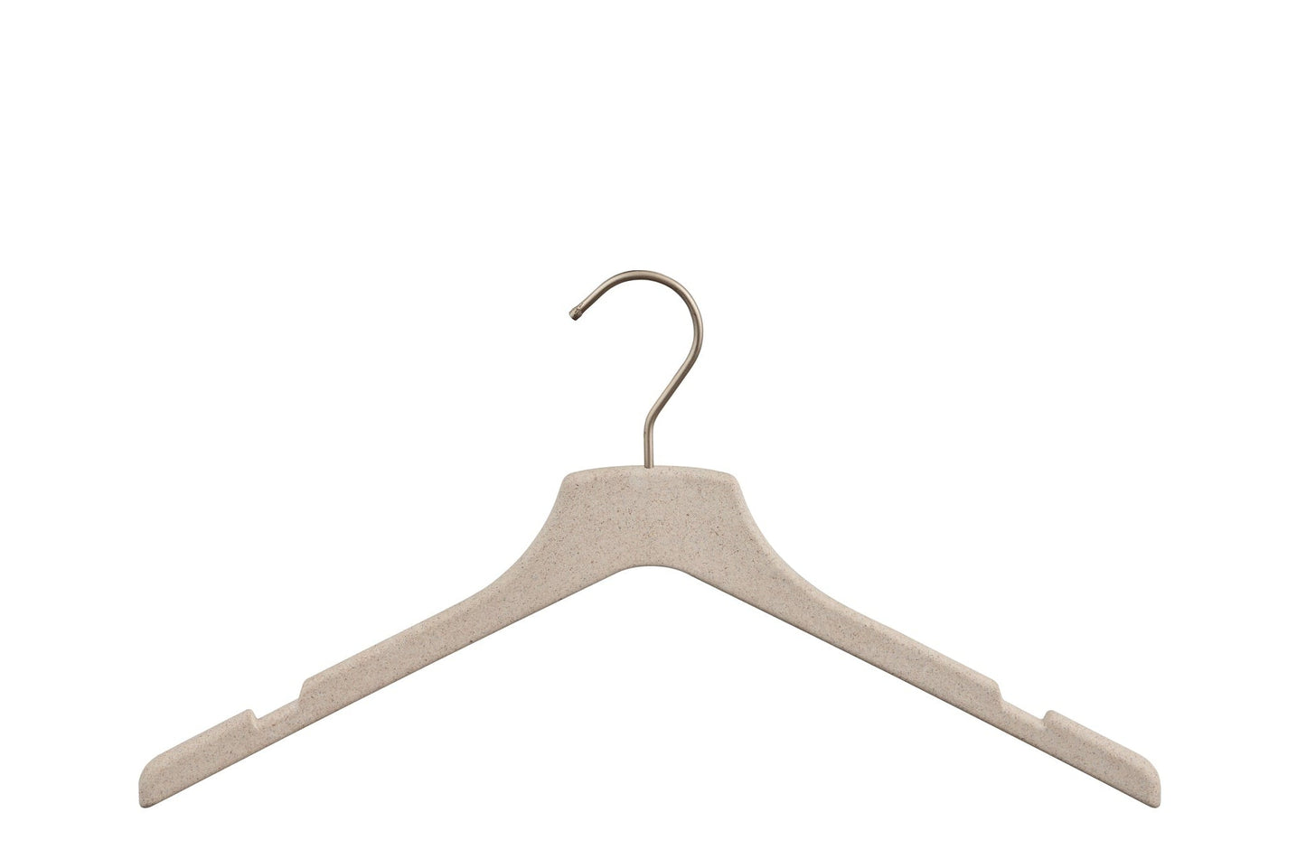 Slim hanger with strap notches