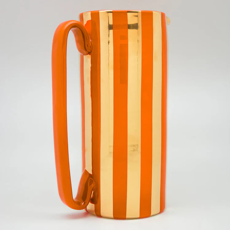 Serlio Mercante Gold 24K & Orange Carafe