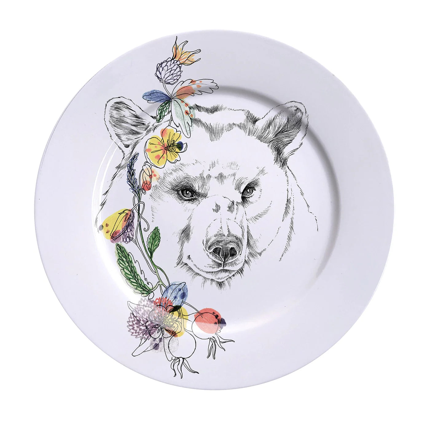 An Ode To The Woods Black Bear Dinner Plate