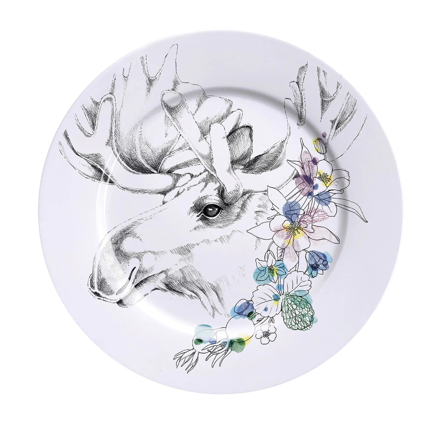 An Ode To The Woods Moose Dinner Plate