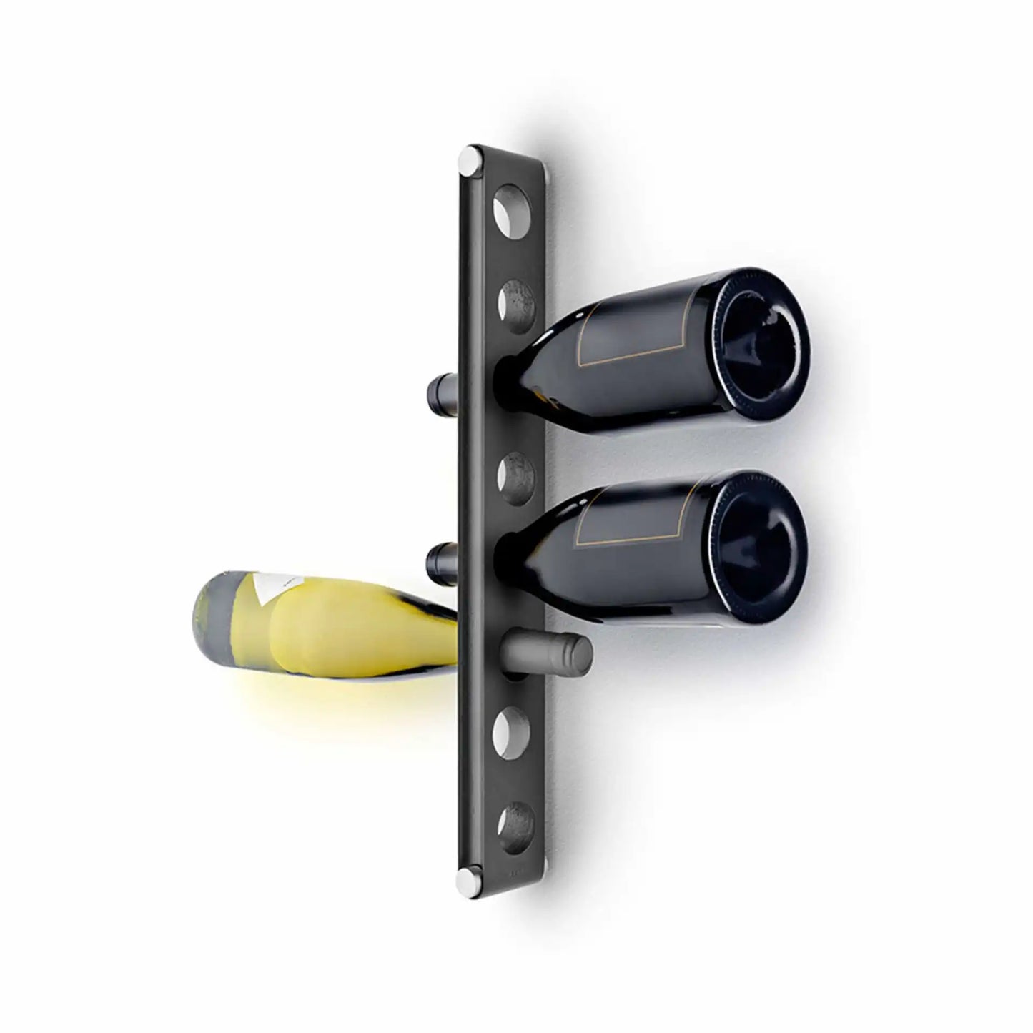 Hanging wine rack black Nordic kitchen
