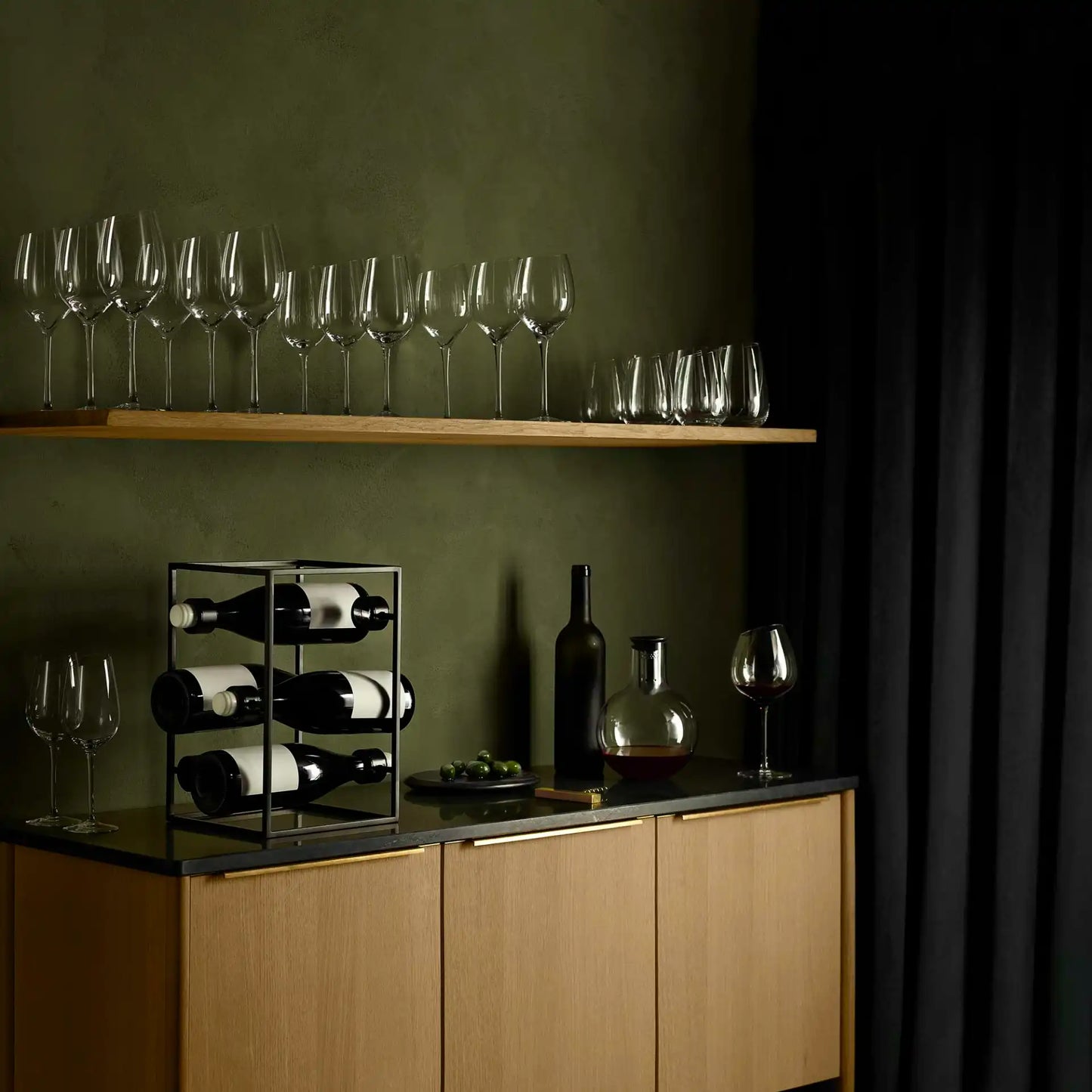 Wine cube Nordic kitchen