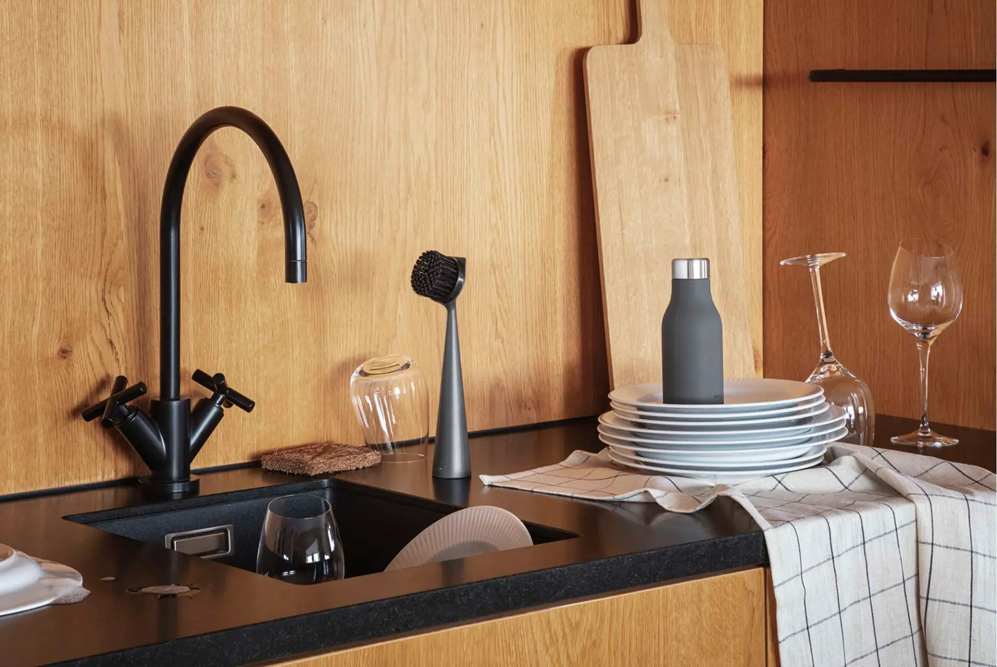 Squeeze Soap Dispenser Grey