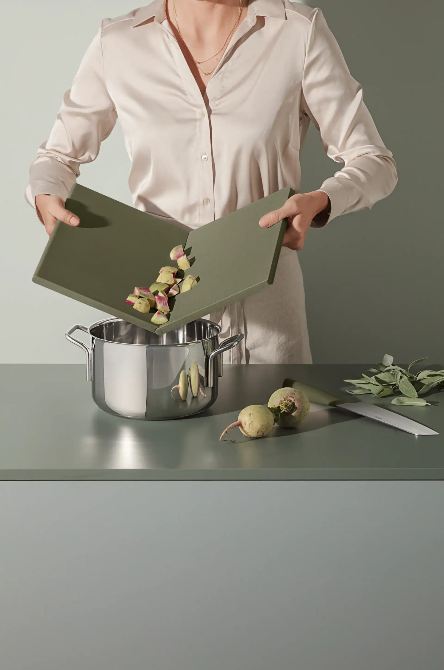 DoubleUp cutting board - Green tool