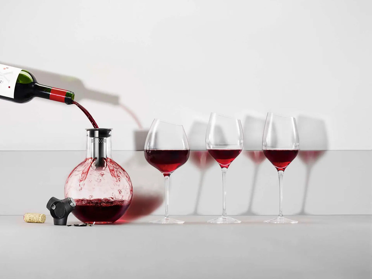 Decanter Carafe Mouth Blown Glass