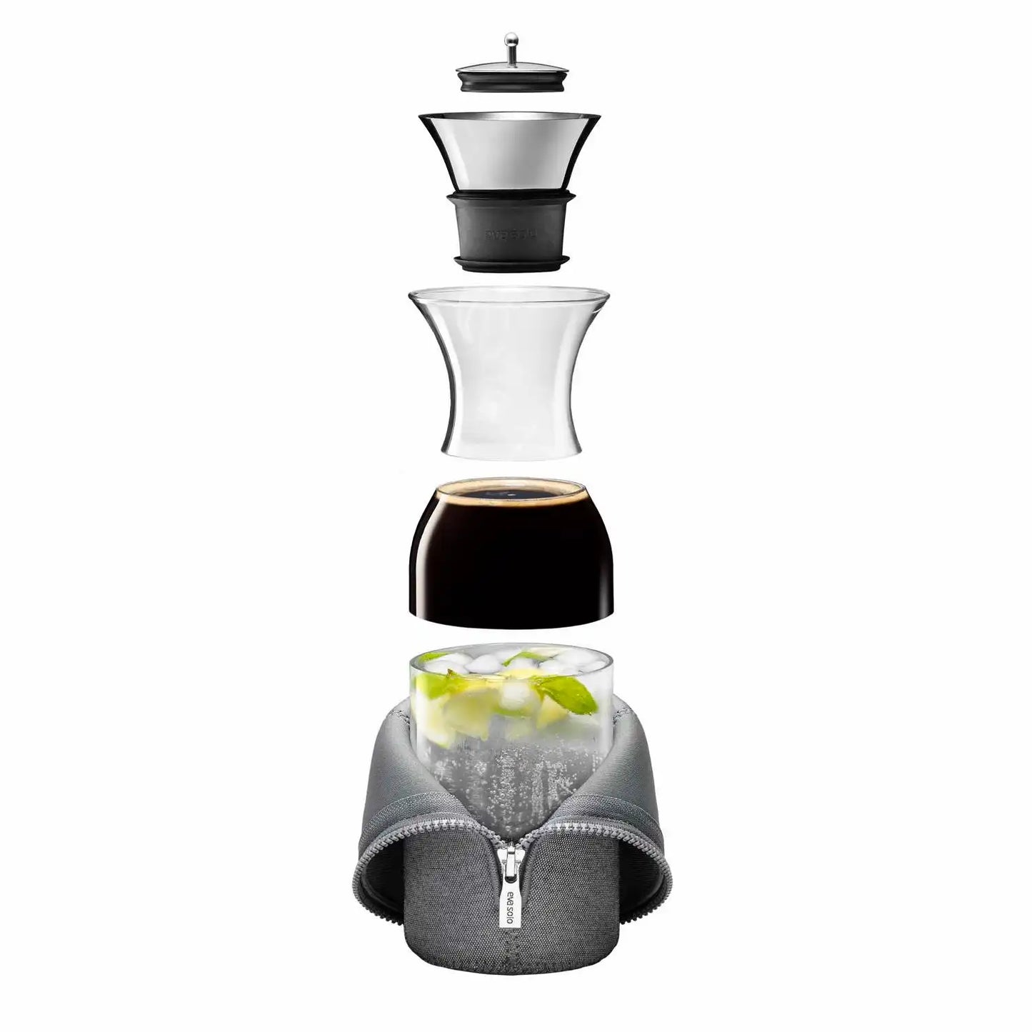 Fridge carafe 1.0l Navy blue woven