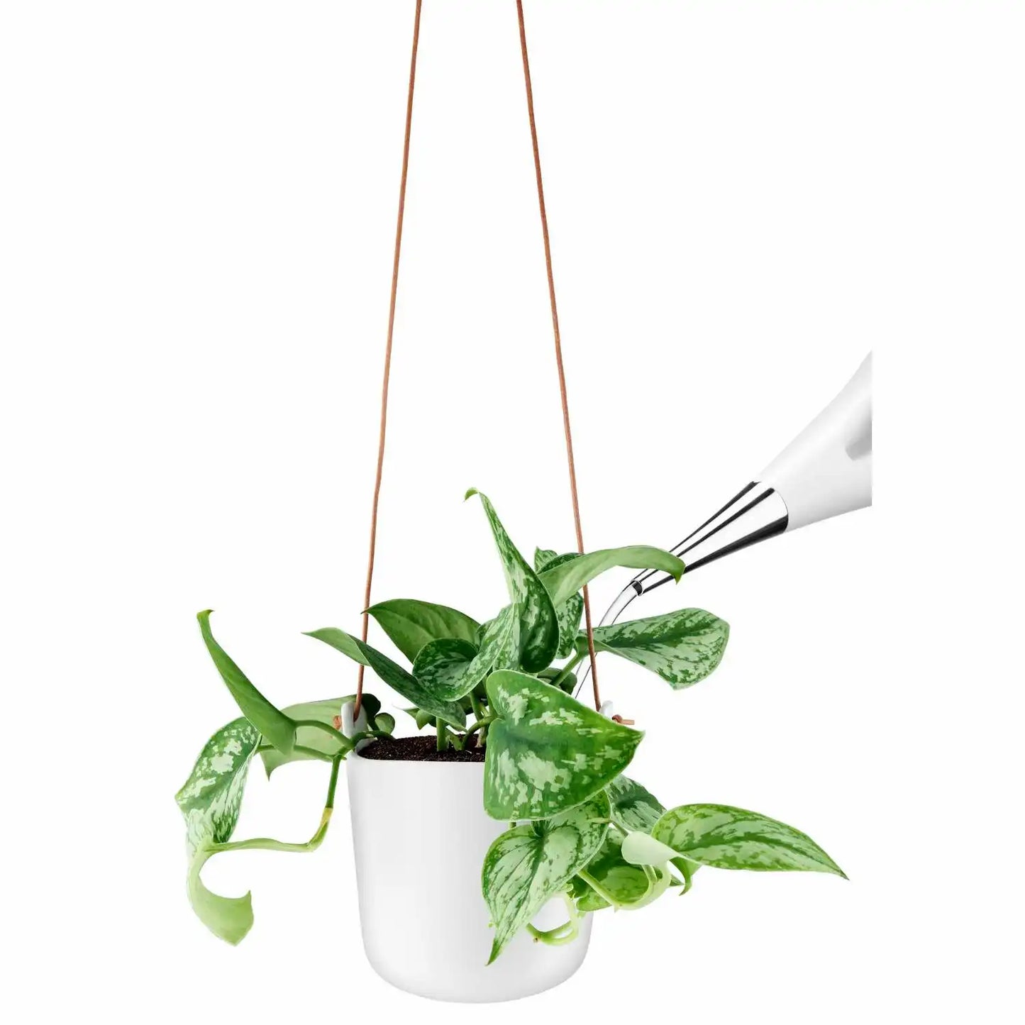 Selfwatering pots hanging Clay white