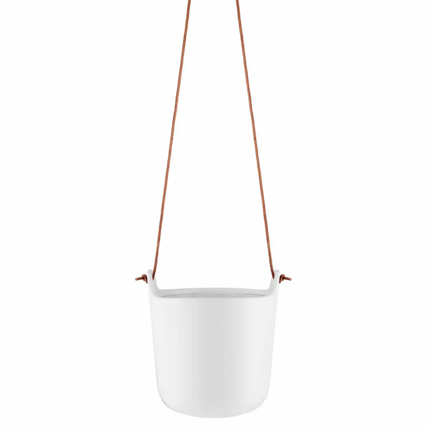 Selfwatering pots hanging Clay white