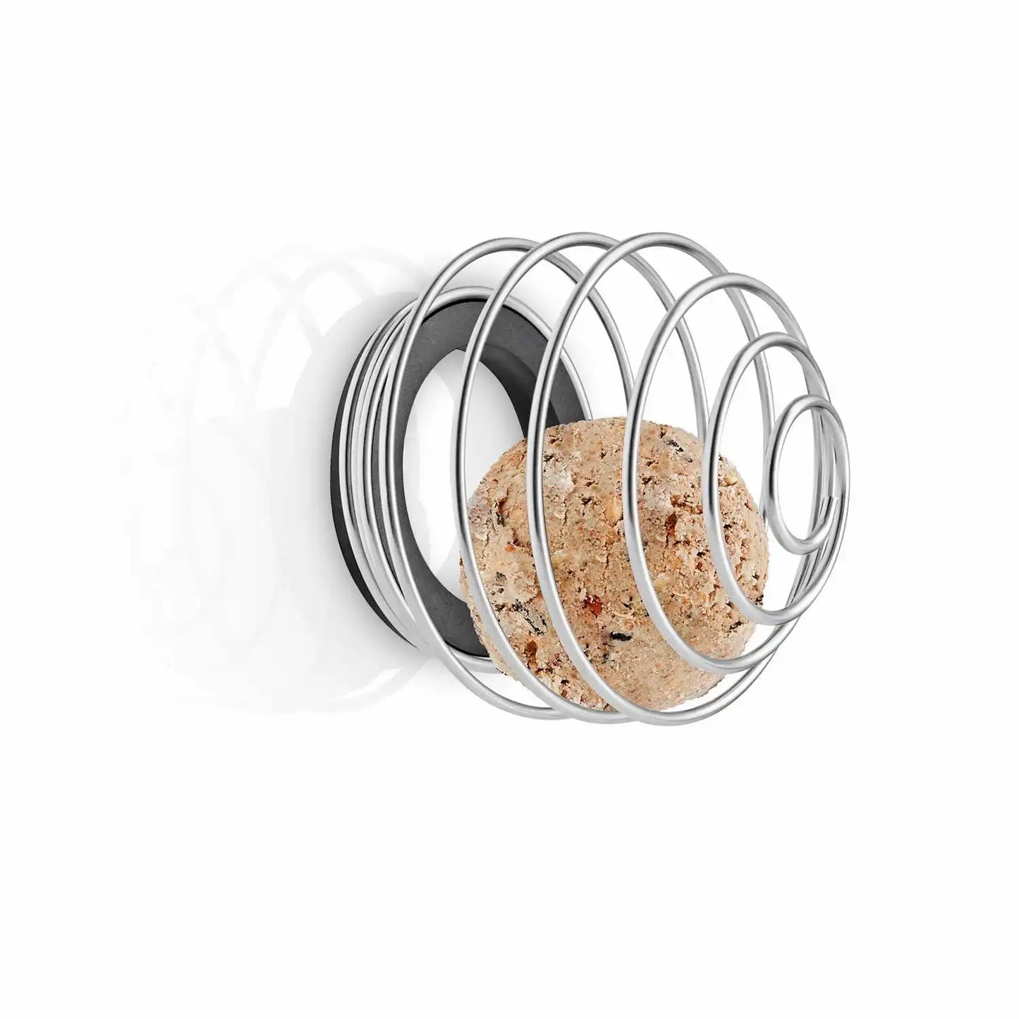 Window suet bird feeder