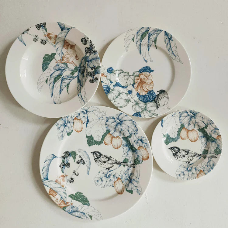 Bird Song Polychrome Dessert Plate #2