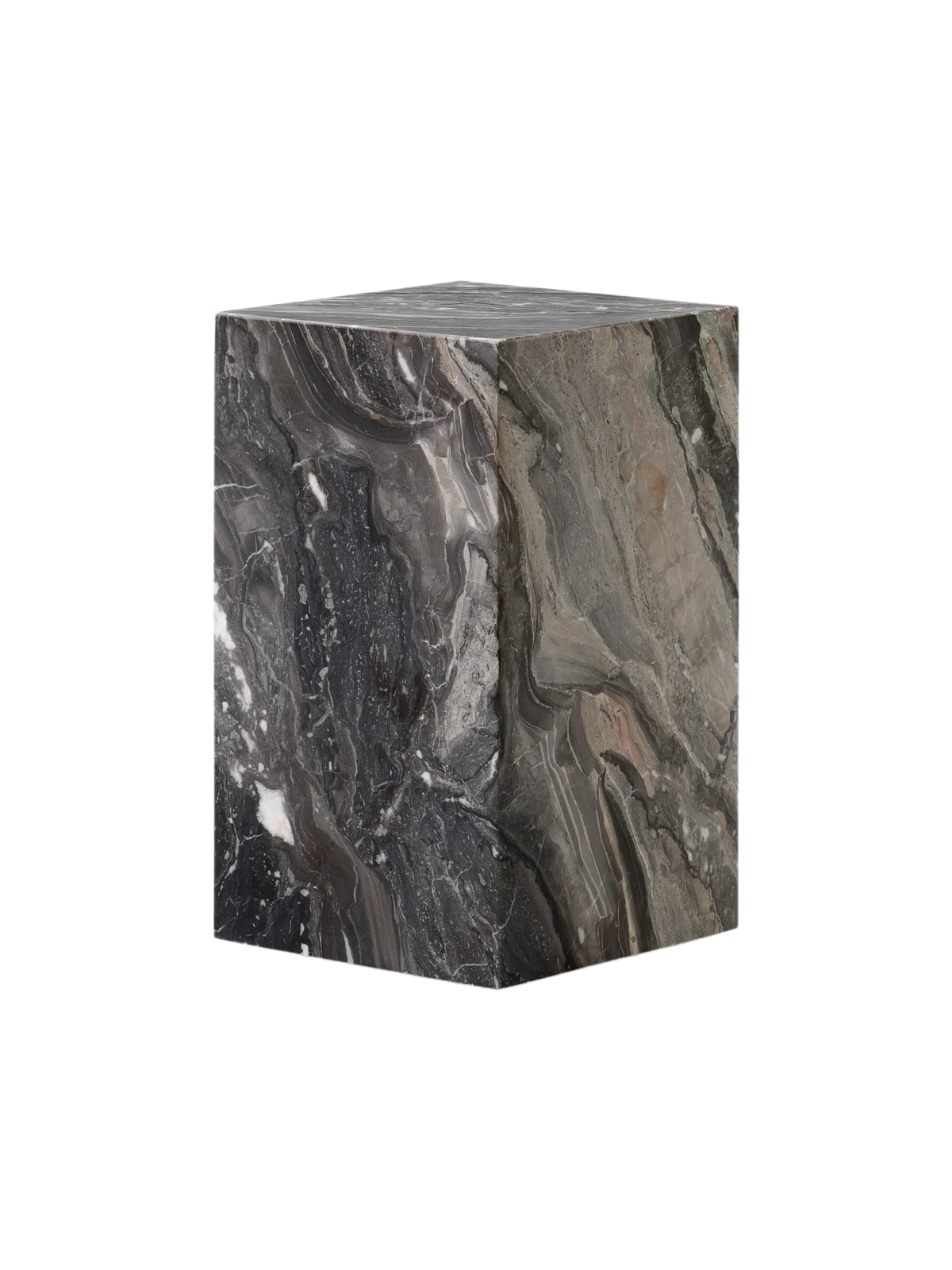 Plinth Tall, Grey Galaxy