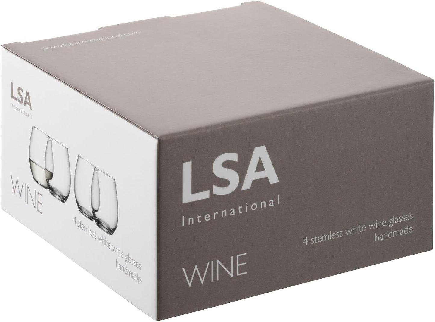 White Wine Glass 370ml Clear x 2