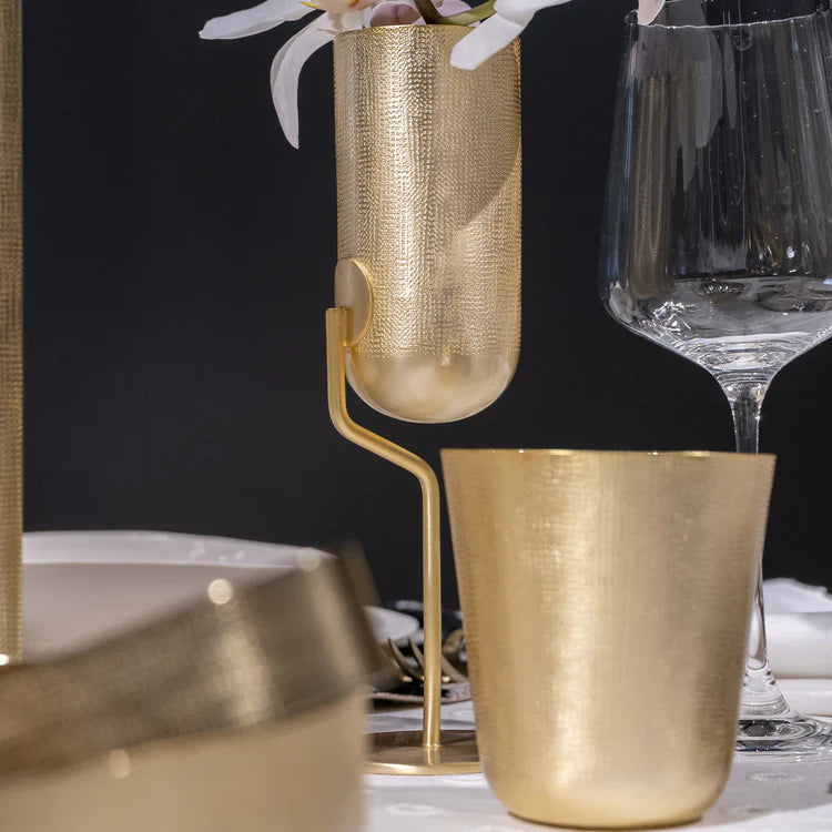 Velvet 1 Light Gold Brass Flute