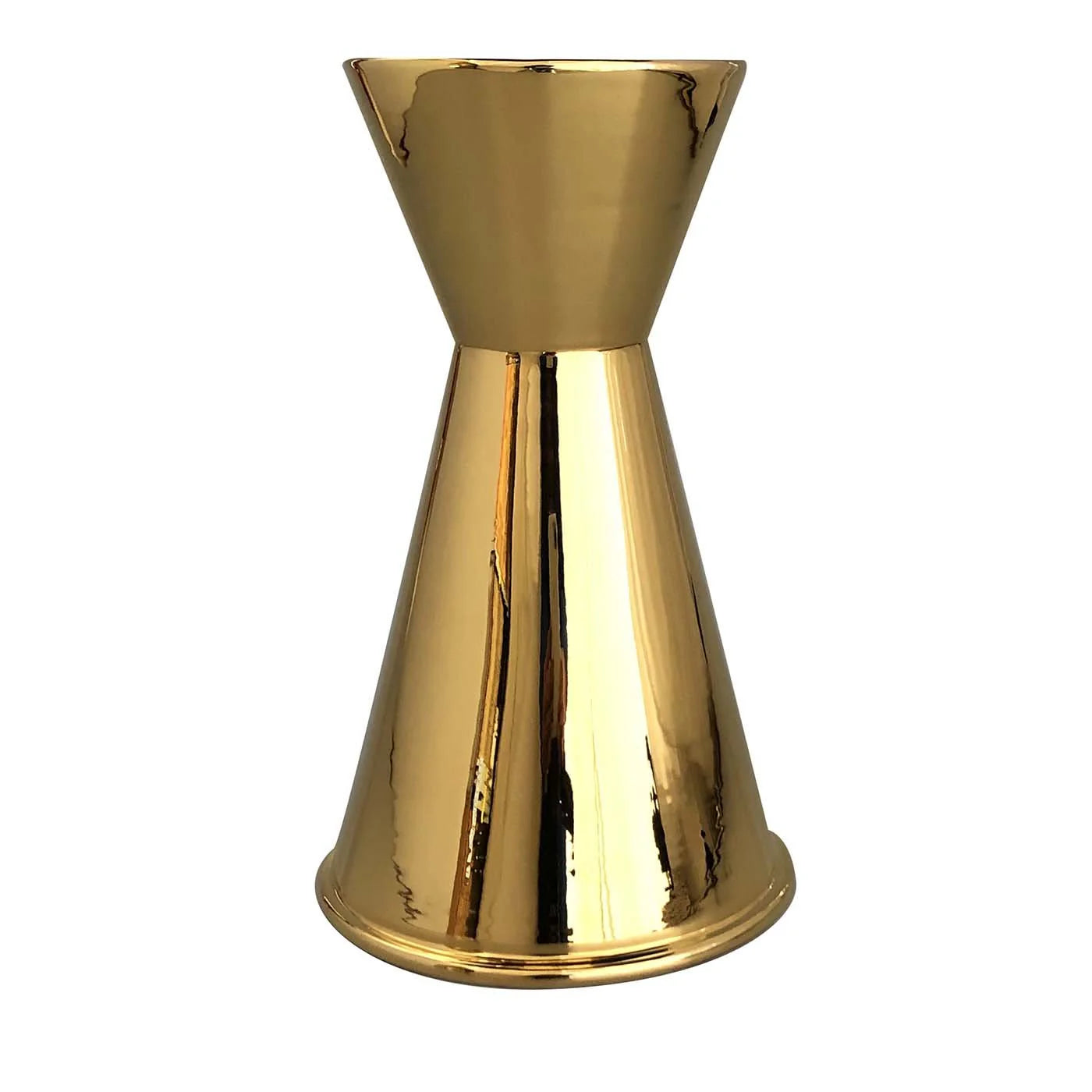 Jigger Misture Gold Terracotta Flower Vase