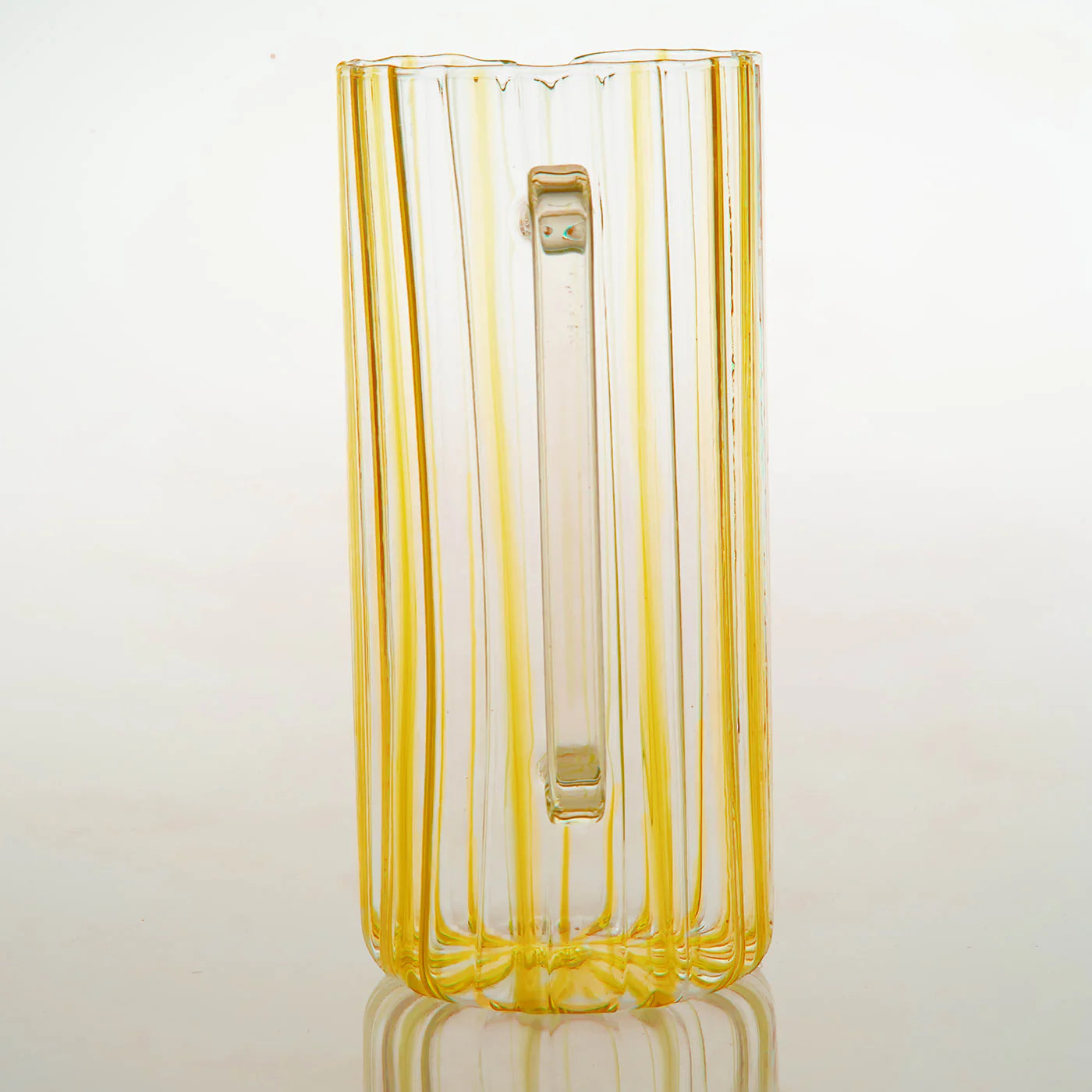 Serlio Loos Amber Stripe Glass Pitcher