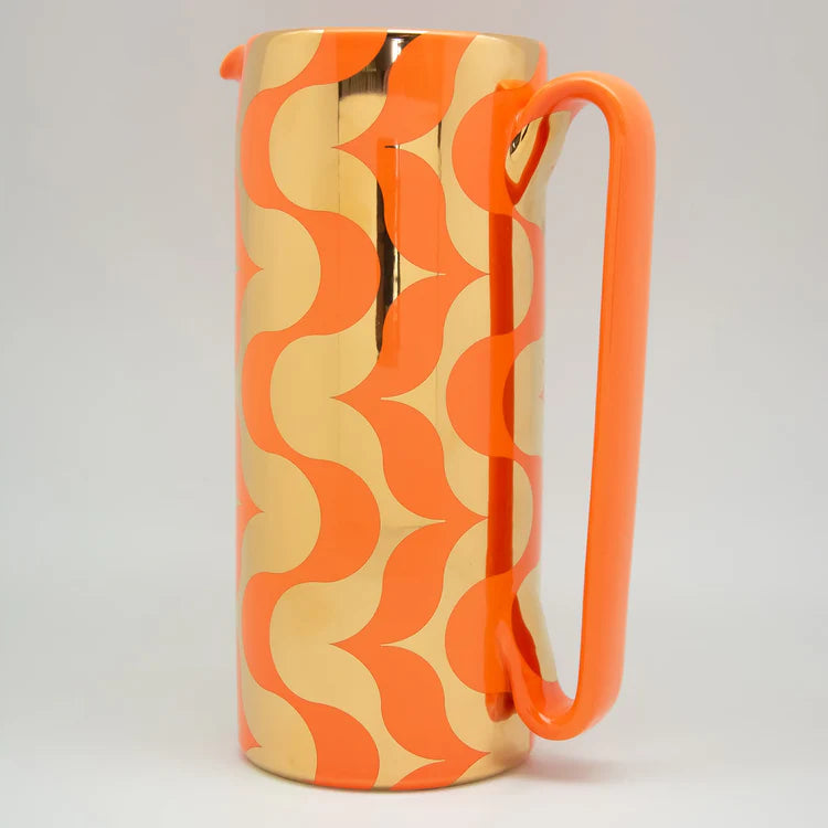 Serlio Equilibri Gold 24K & Orange Carafe