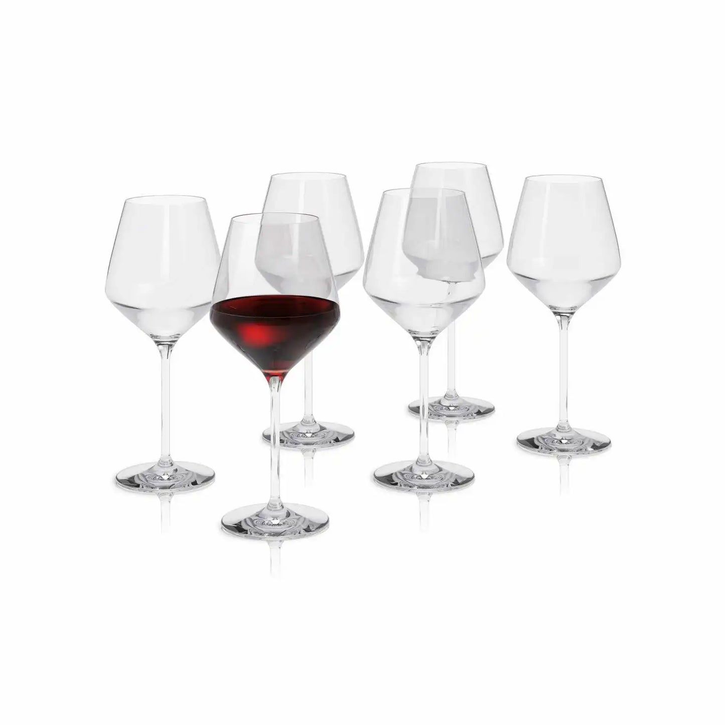Wine Red Glass Set Of 6