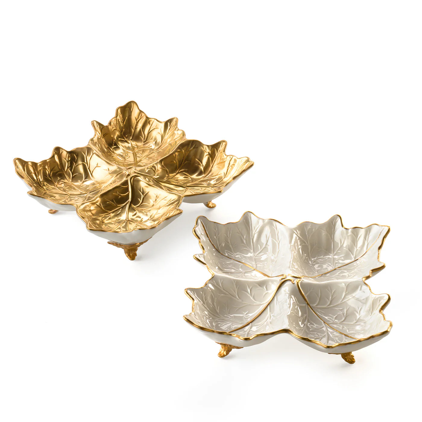 4-Places Appetizer Gold Leaf