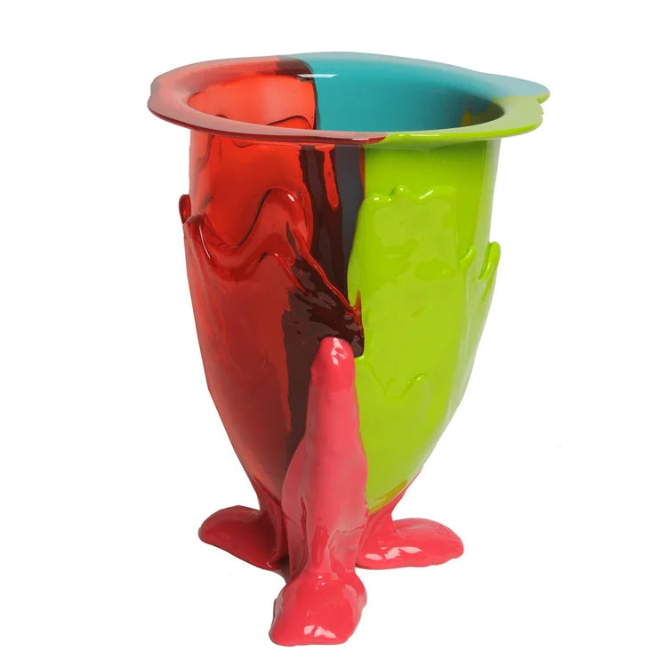 Amazonia Vase - Orange, Lime, Turquoise, Fuchsia
