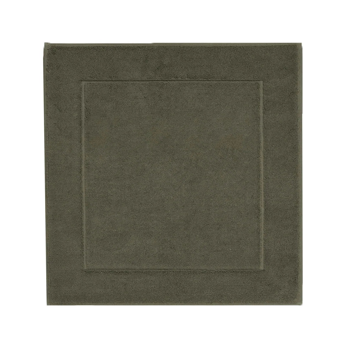 Aquanova London Bath mat-Dark green bath mat with a plain design on a white background