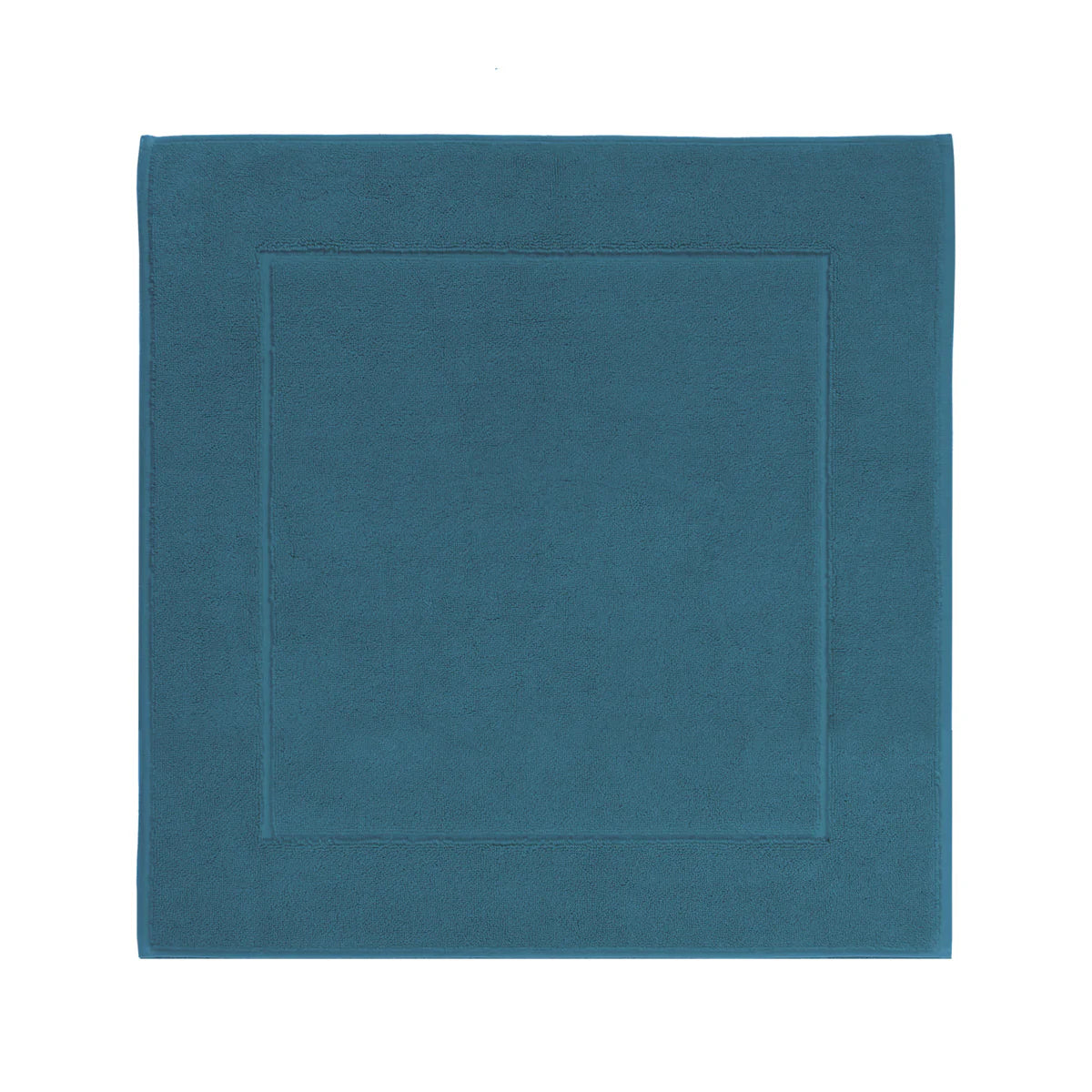 Aquanova London Bath mat-Teal square placemat on a white background