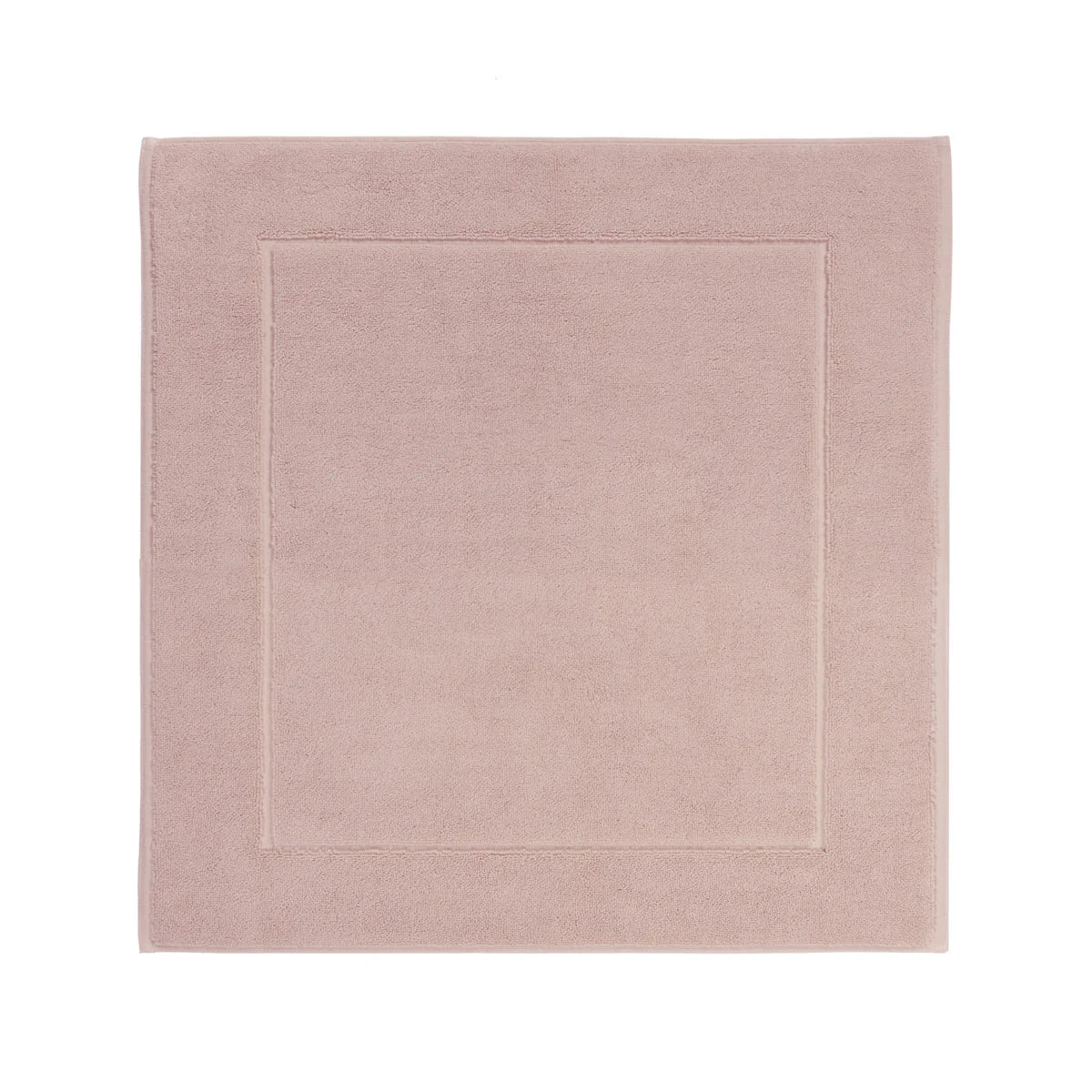 Aquanova London Bath mat-Pink bath mat with a border on a white background