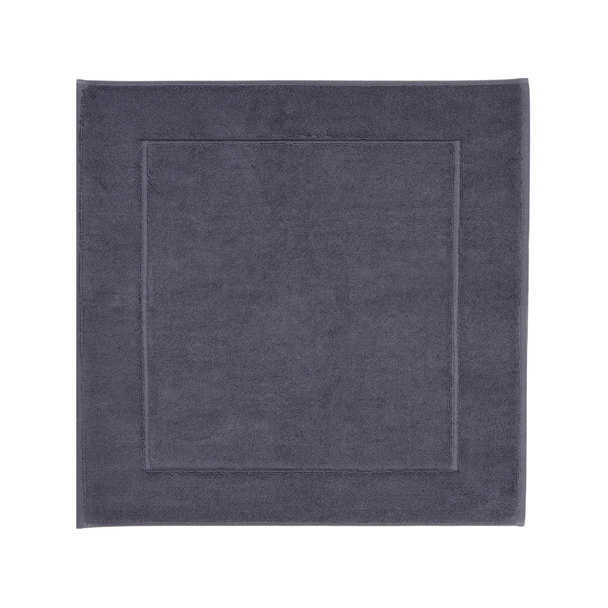 Aquanova London Bath mat-Solid dark gray rug on a white background