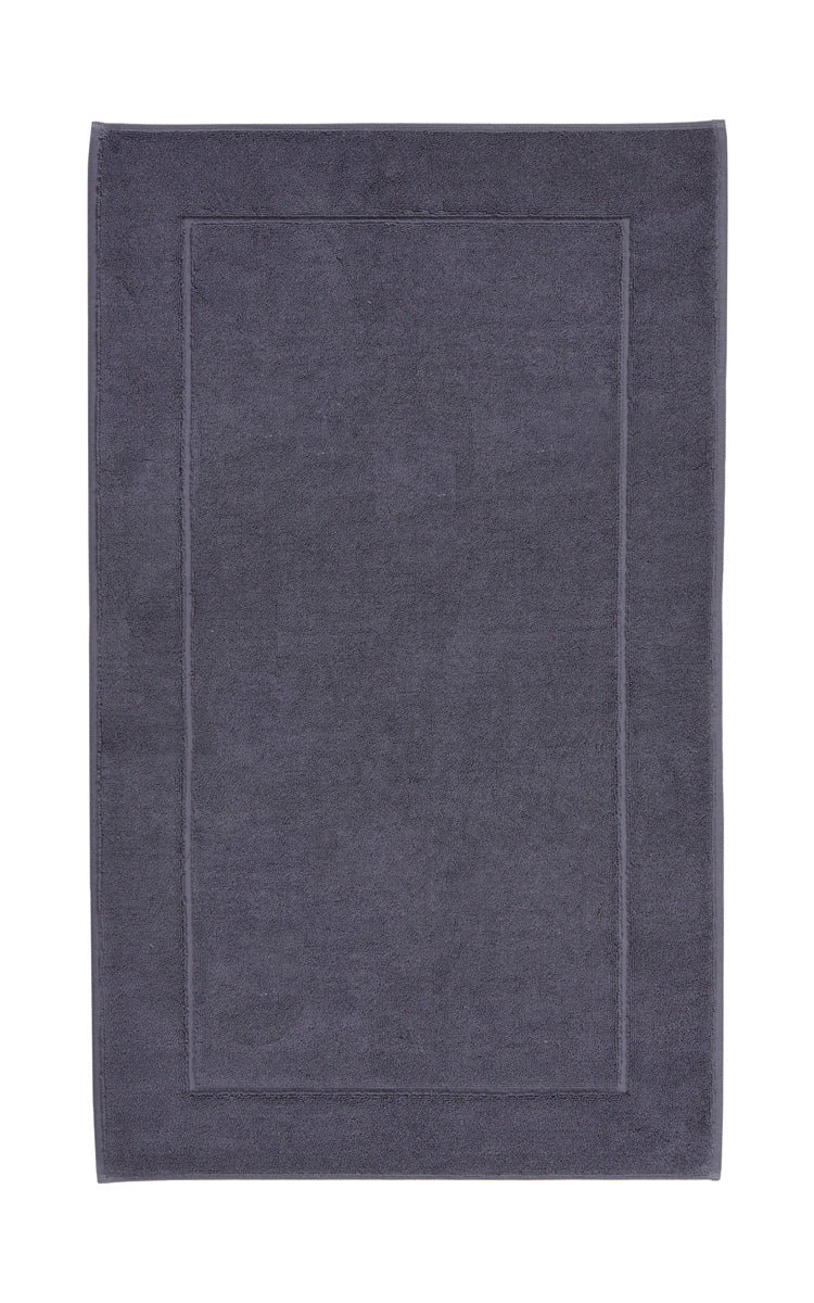 Aquanova London Bath mat-Solid dark gray bath mat on a white background