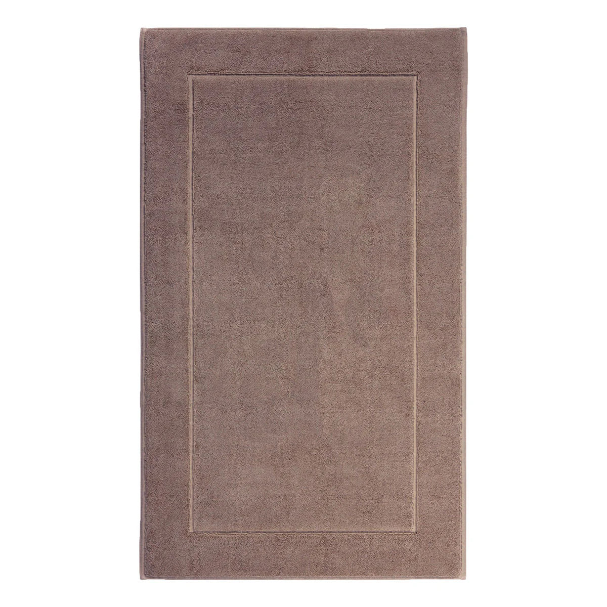 Aquanova London Bath mat-Brown rectangular rug on a white background