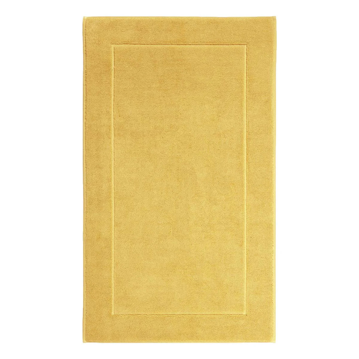 Aquanova London Bath mat-Yellow bath mat with a plain design on a white background