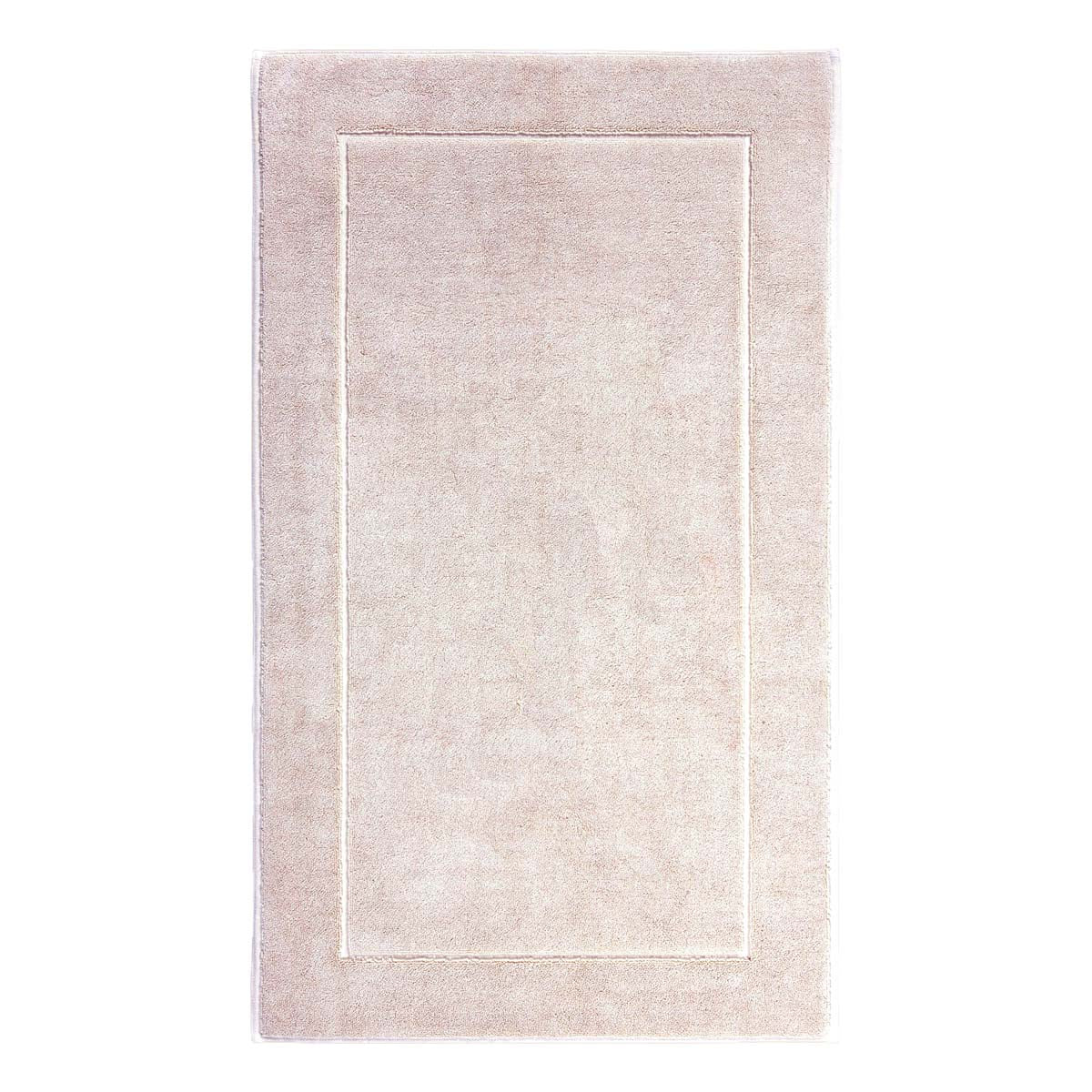 Aquanova London Bath mat-Beige bath mat with a plain design on a white background