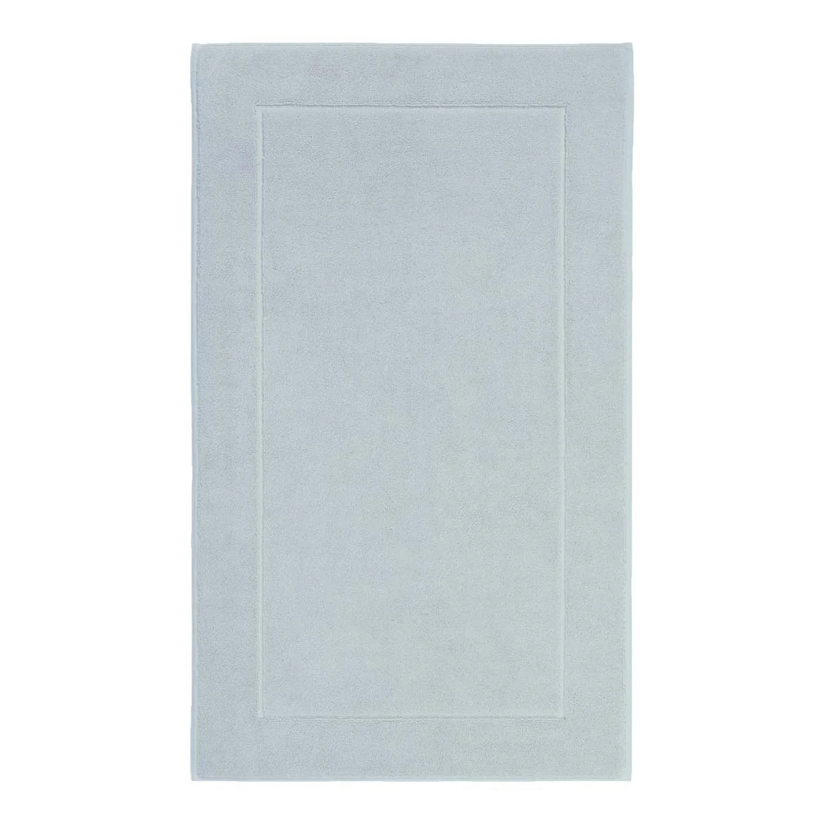 Aquanova London Bath mat-Light blue bath mat with a border on a white background
