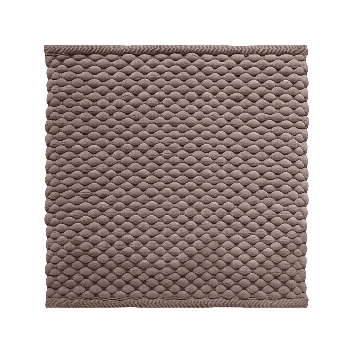Aquanova Maks Bath mat-Textured brown bath mat on a white background