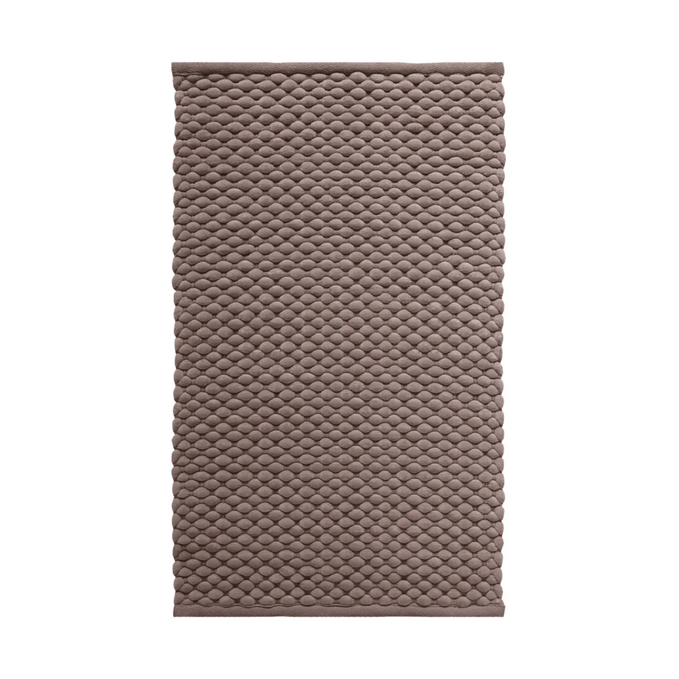 Aquanova Maks Bath mat-Textured brown bath mat on a white background