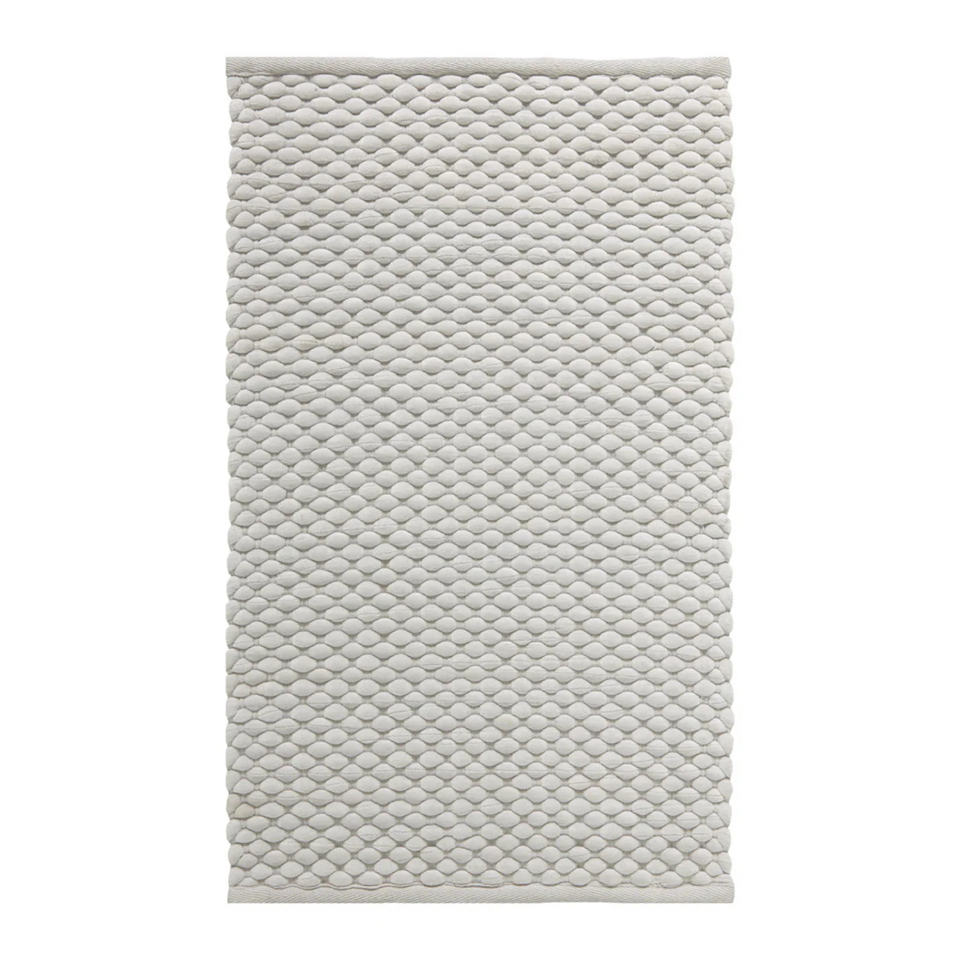 Aquanova Maks Bath mat-Textured gray rug on a white background