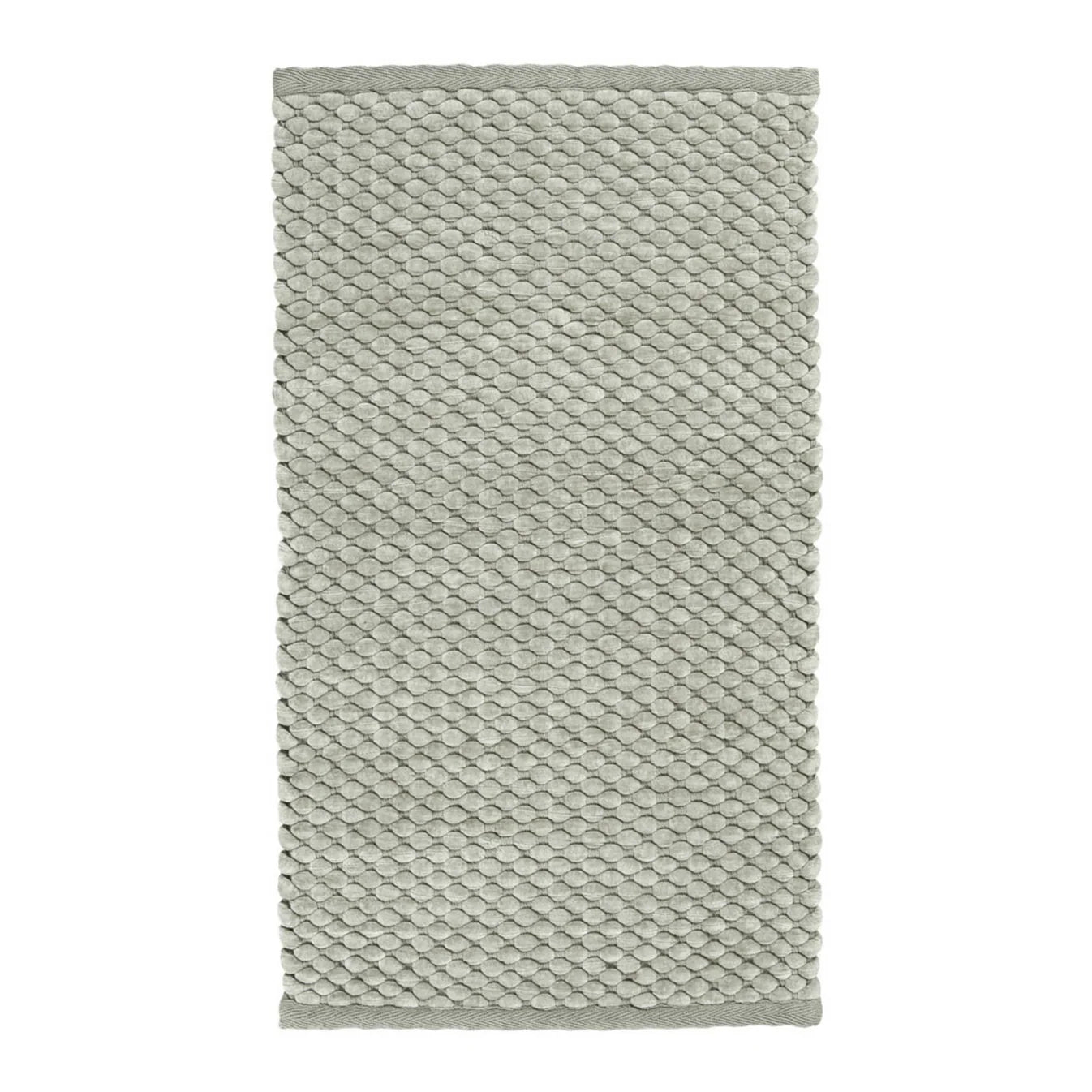 Aquanova Maks Bath mat-Textured green rug on a white background