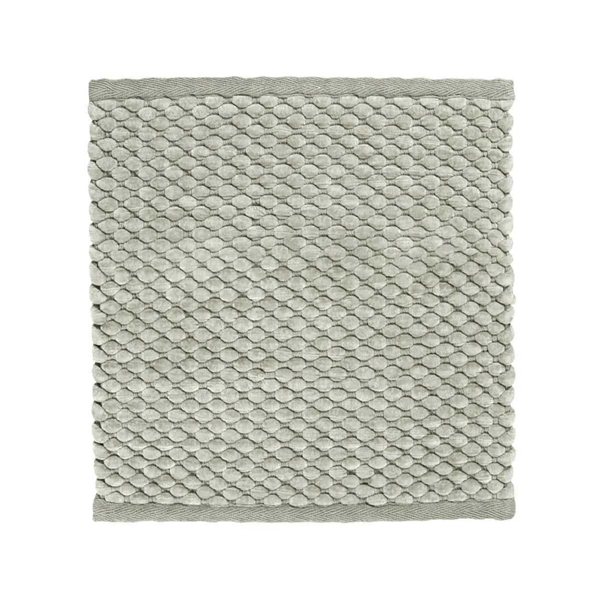 Aquanova Maks Bath mat-Textured green rug on a white background